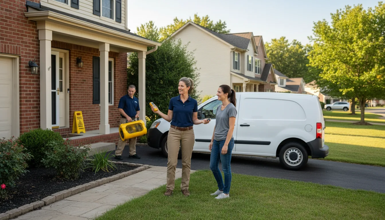 Residential water damage restoration in Townsend, MT